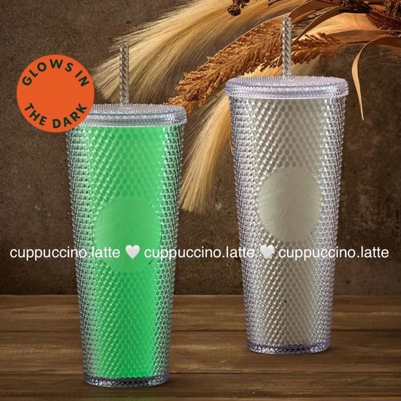 🤍LAST FEW💚Starbucks 2021 Korea Luminous Glow in the Dark Bling Studded Tumbler - Picture 13 of 13